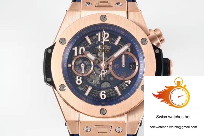Hublot Big Bang 421.OX.5180.RX ZF Factory Rose Gold Blue Dial 2 Hublot Big Bang 421.OX.5180.RX ZF Factory Rose Gold Blue Dial 2