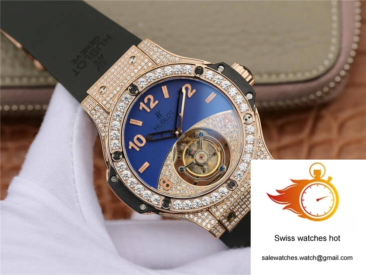 Hublot Big Bang Tourbillon Rose Gold Diamond Dial 2 Hublot Big Bang Tourbillon Rose Gold Diamond Dial 2