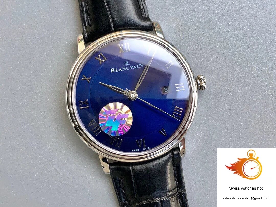 Blancpain Villeret 6551-1127-55B ZF Factory Blue Dial 2 Blancpain Villeret 6551-1127-55B ZF Factory Blue Dial 2