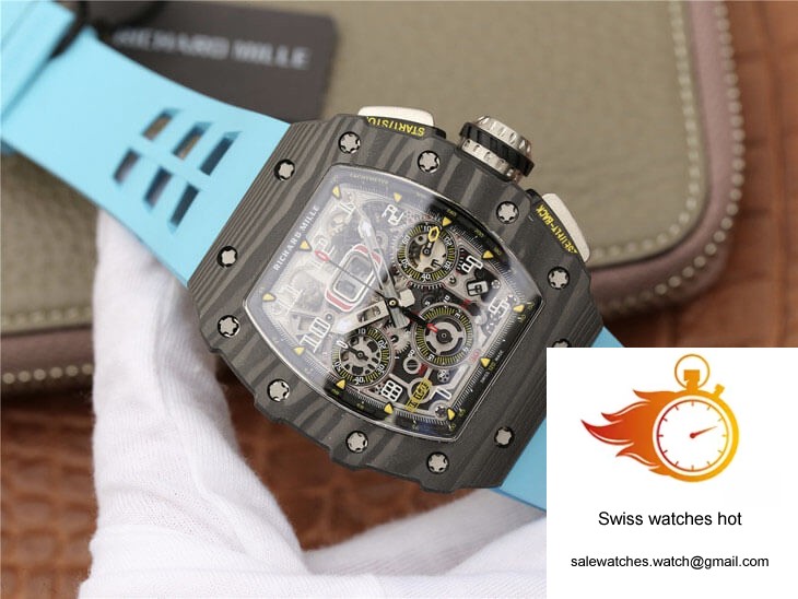 Richard Mille RM11-03 KV Factory Carbon Fiber Blue Strap 2 Richard Mille RM11-03 KV Factory Carbon Fiber Blue Strap 2