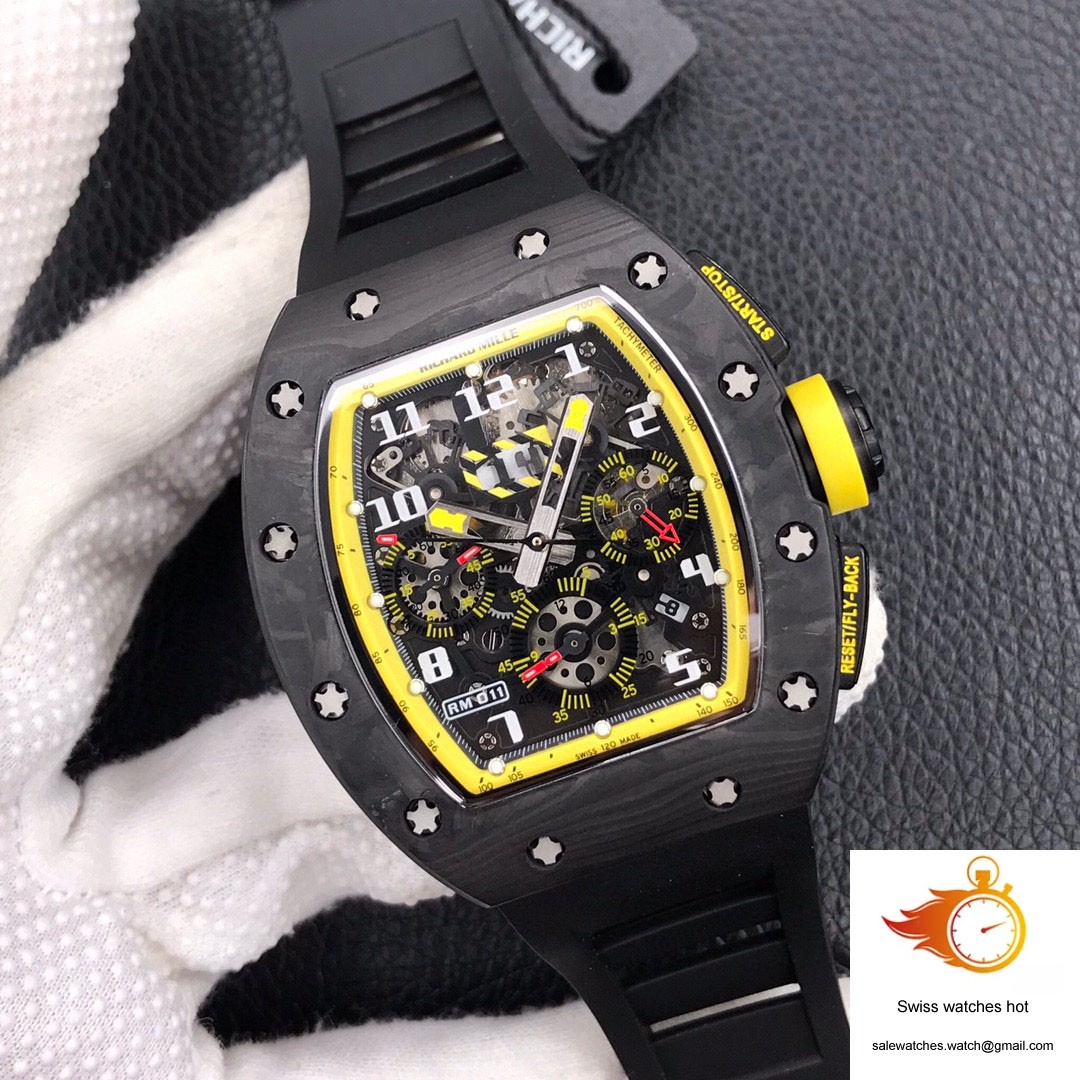 Richard Mille RM-011 KV Factory Forged Carbon Black Strap 2 Richard Mille RM-011 KV Factory Forged Carbon Black Strap 2