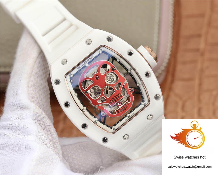 Richard Mille RM52-01 KV Factory Red Skull Dial 2 Richard Mille RM52-01 KV Factory Red Skull Dial 2