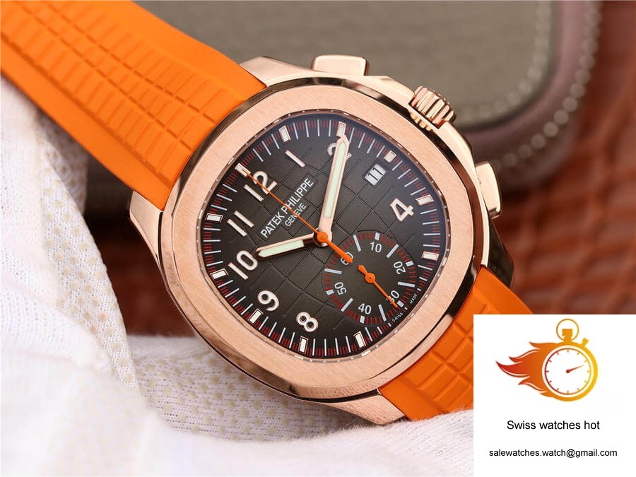 Patek Philippe Aquanaut 5968A-001 Orange Strap 2 Patek Philippe Aquanaut 5968A-001 Orange Strap 2