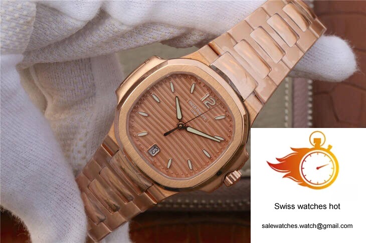 Patek Philippe Nautilus Ladies 7118-1R-010 PF Factory Honey Gold Dial 2 Patek Philippe Nautilus Ladies 7118-1R-010 PF Factory Honey Gold Dial 2