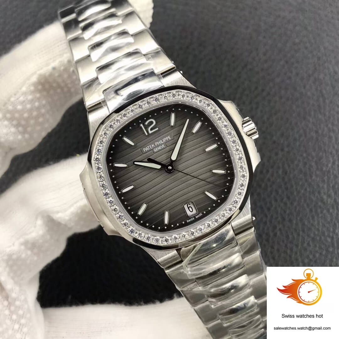 Patek Philippe Nautilus Ladies 7118-1200A-011 PF Factory Gray Black Gradient Dial 2 Patek Philippe Nautilus Ladies 7118-1200A-011 PF Factory Gray Black Gradient Dial 2