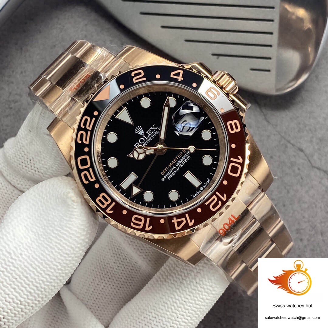 Rolex GMT Master II 126715CHNR-0001 GM Factory Rose Gold Black Dial 2 Rolex GMT Master II 126715CHNR-0001 GM Factory Rose Gold Black Dial 2