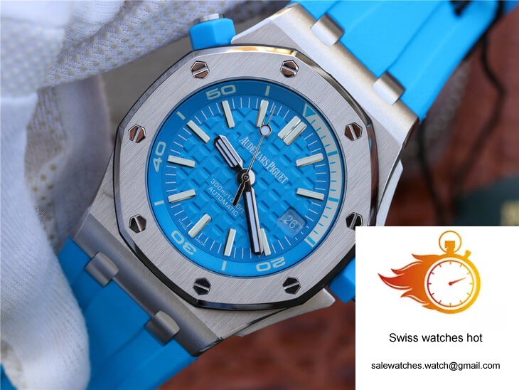 Audemars Piguet Royal Oak Offshore Diver 15710ST.OO.A032CA.01 JF Factory Blue Dial 2 Audemars Piguet Royal Oak Offshore Diver 15710ST.OO.A032CA.01 JF Factory Blue Dial 2