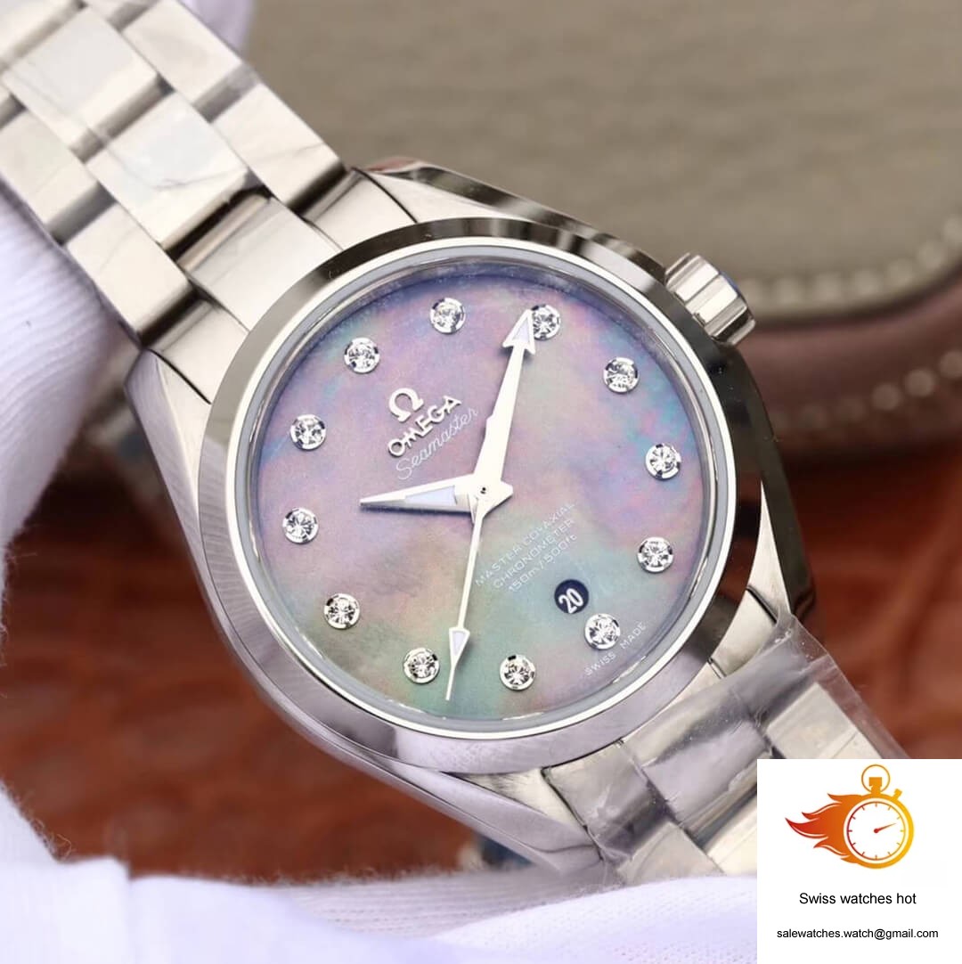 Omega Seamaster 231.10.34.20.57.001 Aqua Terra 150M 3S Factory Mother-Of-Pearl Dial 2 Omega Seamaster 231.10.34.20.57.001 Aqua Terra 150M 3S Factory Mother-Of-Pearl Dial 2
