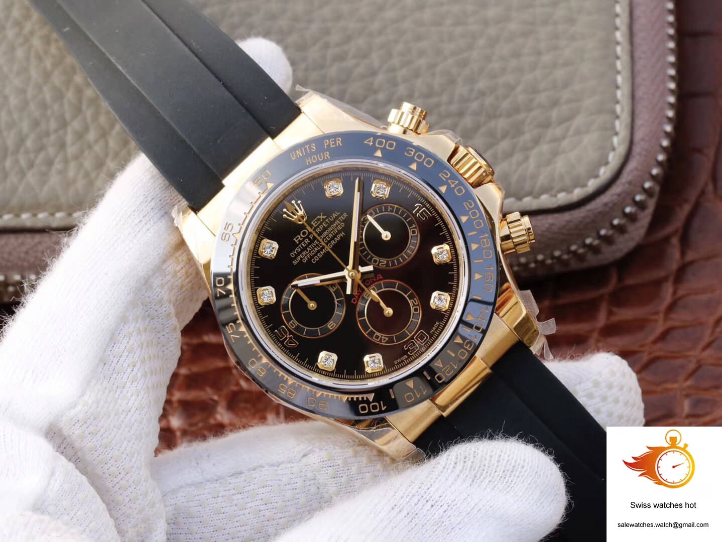 Rolex Daytona Cosmograph M116518ln-0046 JH Factory Diamond Black Dial 2 Rolex Daytona Cosmograph M116518ln-0046 JH Factory Diamond Black Dial 2