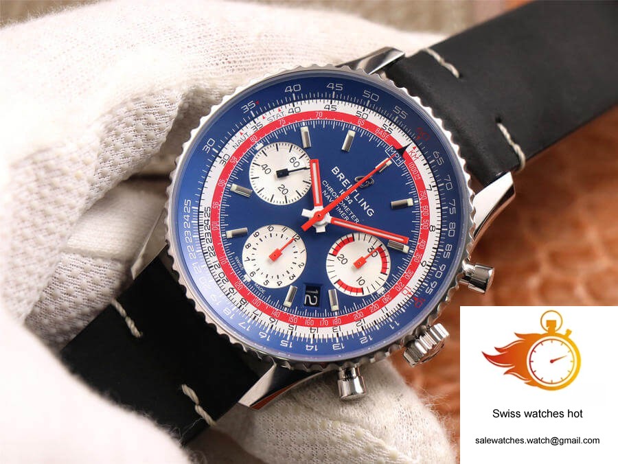 Breitling Navitimer 1 B01 Chronograph 43 Pan Am Edition AB01212B1C1A1 V9 Factory Blue Dial 2 Breitling Navitimer 1 B01 Chronograph 43 Pan Am Edition AB01212B1C1A1 V9 Factory Blue Dial 2