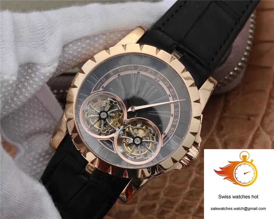 Roger Dubuis Excalibur RDDBEX0280 JB Factory Tourbillon Gold Case Black Dial 2 Roger Dubuis Excalibur RDDBEX0280 JB Factory Tourbillon Gold Case Black Dial 2