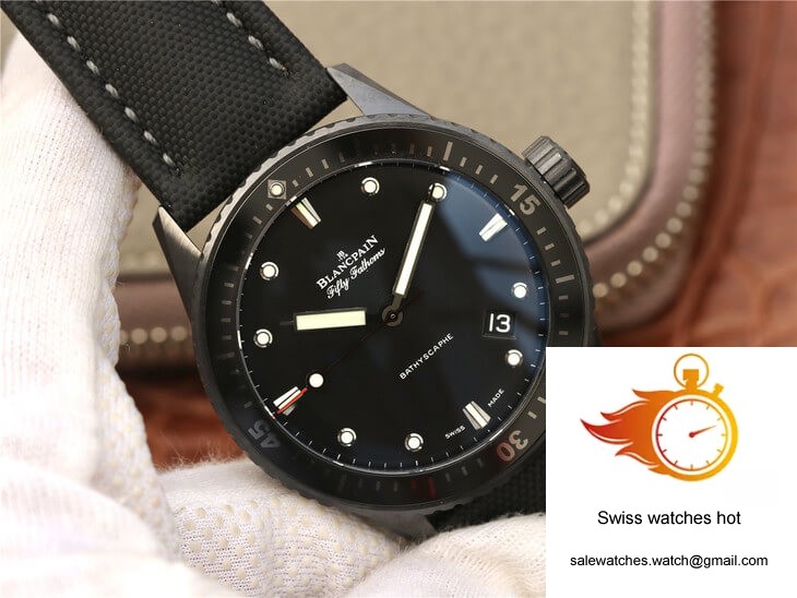 Blancpain Fifty Fathoms Bathyscaphe 5000-0130-B52-B GF Factory Black Ceramic 2 Blancpain Fifty Fathoms Bathyscaphe 5000-0130-B52-B GF Factory Black Ceramic 2