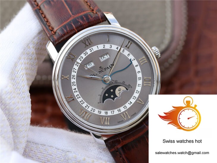 Blancpain Villeret 6654-1113-55B OM Factory V2 Grey Dial 2 Blancpain Villeret 6654-1113-55B OM Factory V2 Grey Dial 2