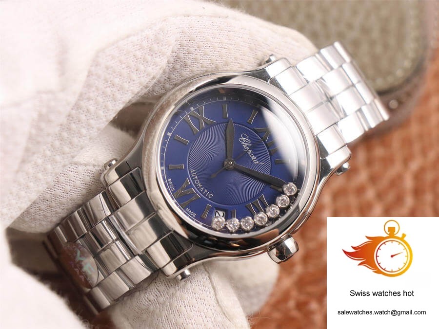 Chopard Happy Sport 278559-3009 YF Factory Blue Dial 2 Chopard Happy Sport 278559-3009 YF Factory Blue Dial 2