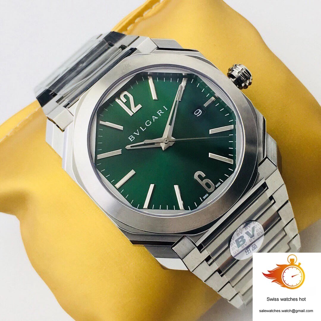 Bvlgari OCTO SOLOTEMPO 101963 BGOP41BGLD BV Factory Green Dial 2 Bvlgari OCTO SOLOTEMPO 101963 BGOP41BGLD BV Factory Green Dial 2