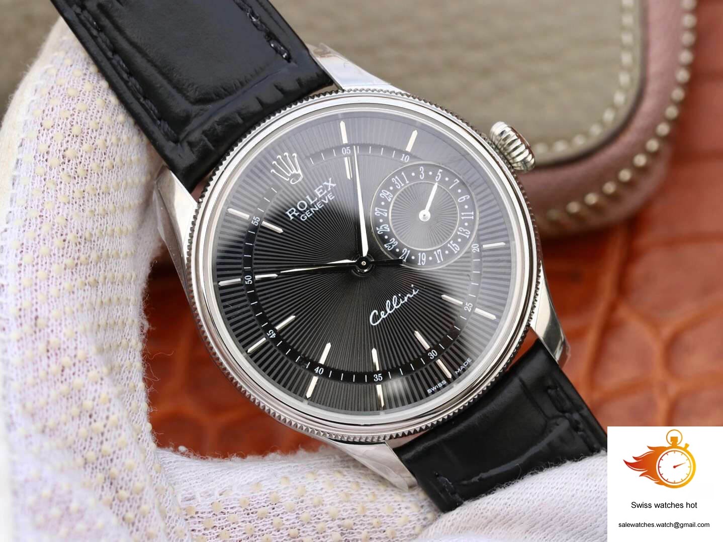 Rolex Celini Date 50519 MKS Factory Black Dial 2 Rolex Celini Date 50519 MKS Factory Black Dial 2
