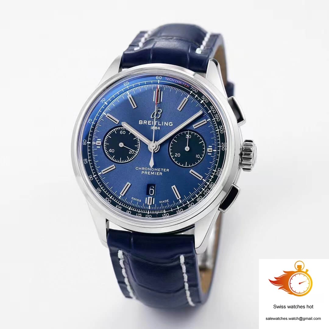 Breitling Premier B01 Chronograph AB0118221C1A1 GF Factory V2 Blue Dial 2 Breitling Premier B01 Chronograph AB0118221C1A1 GF Factory V2 Blue Dial 2