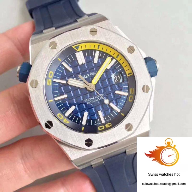 Audemars Piguet Royal Oak Offshore Diver 15710ST.OO.A027CA.01 JF Factory V8 Blue Dial 2 Audemars Piguet Royal Oak Offshore Diver 15710ST.OO.A027CA.01 JF Factory V8 Blue Dial 2