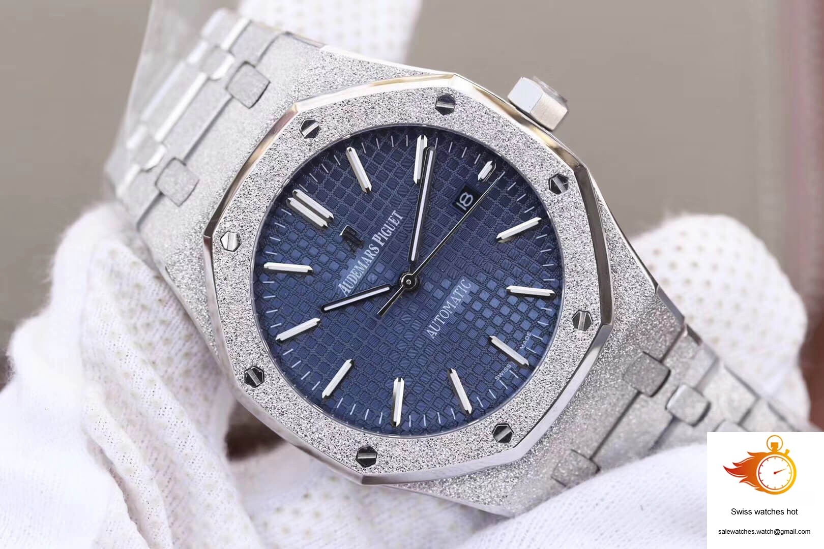 Audemars Piguet Royal Oak 15454BC.GG.1259BC.01 JH Factory Blue Dial 2 Audemars Piguet Royal Oak 15454BC.GG.1259BC.01 JH Factory Blue Dial 2