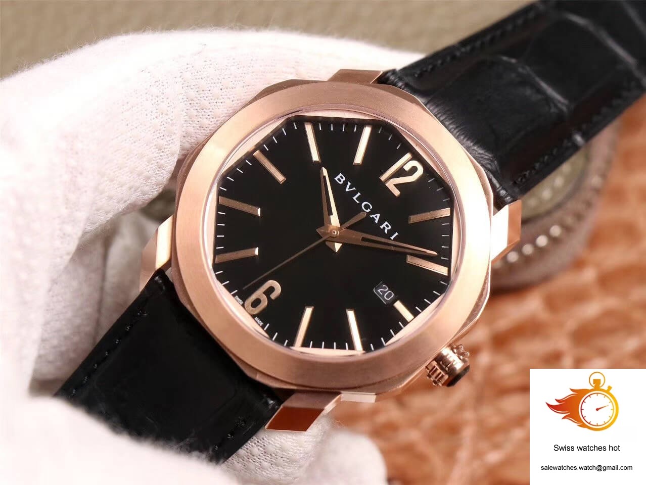 Bvlgari Octo 101963 BGOP41BGLD BV Factory Black Dial 2 Bvlgari Octo 101963 BGOP41BGLD BV Factory Black Dial 2