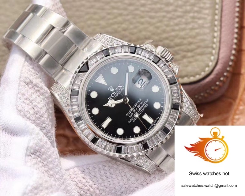 Rolex Submariner Date 116610LN Diamond Customized Edition GS Factory Black Dial 2 Rolex Submariner Date 116610LN Diamond Customized Edition GS Factory Black Dial 2