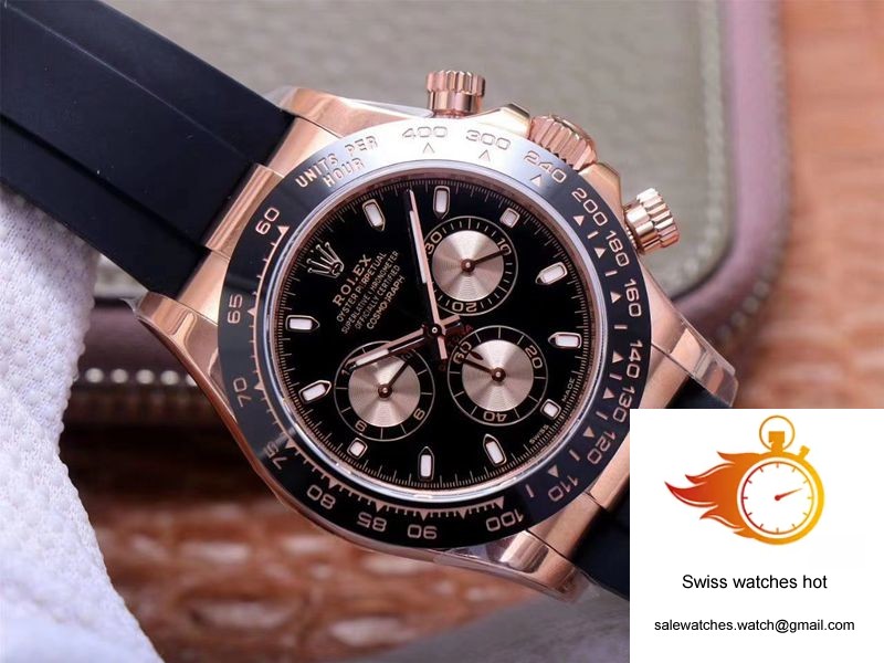 Rolex Daytona M116515LN-0017 Noob Factory Black Dial 4130 Movement 2 Rolex Daytona M116515LN-0017 Noob Factory Black Dial 4130 Movement 2