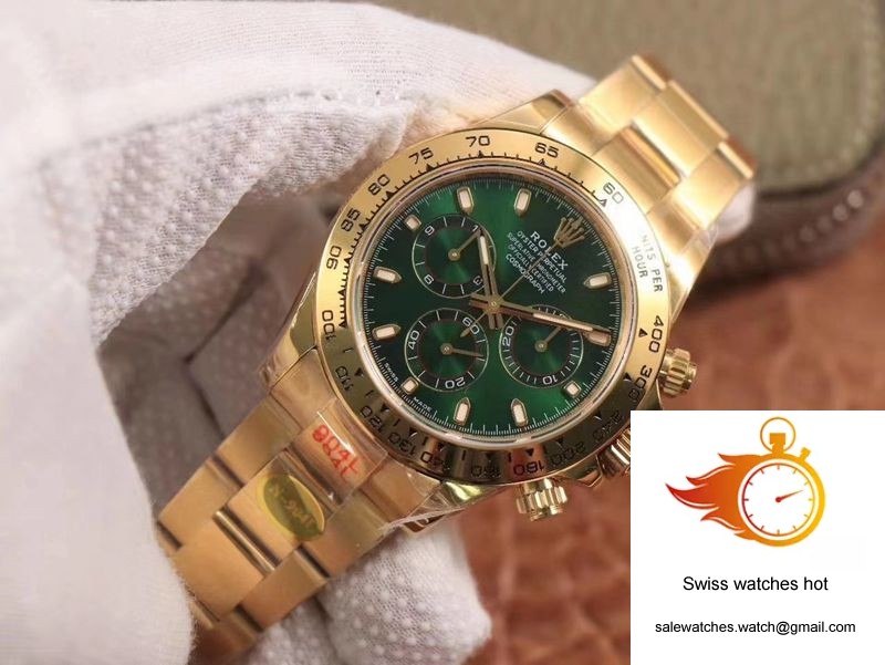 Rolex Daytona M116508-0013 Noob Factory Green Dial 4130 Movement 2 Rolex Daytona M116508-0013 Noob Factory Green Dial 4130 Movement 2