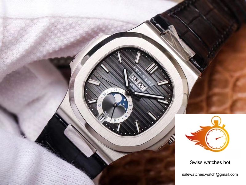 PF Factory Patek Philippe Nautilus 5726A-001 Moonphase Gray Dial 2 PF Factory Patek Philippe Nautilus 5726A-001 Moonphase Gray Dial 2