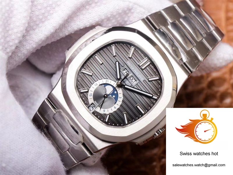 PF Factory Patek Philippe Nautilus 5726/1A-001 Moonphase Gray Dial 2 PF Factory Patek Philippe Nautilus 5726/1A-001 Moonphase Gray Dial 2