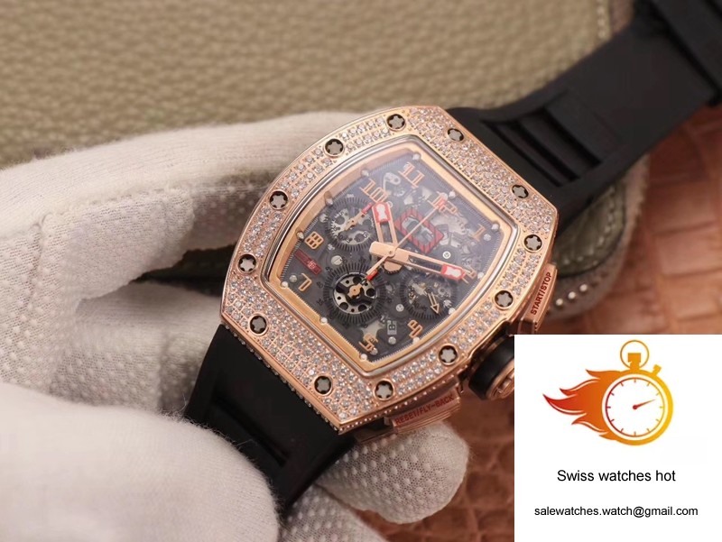 Richard Mille RM011 RG/5423 Felipe Massa KV Factory Rose Gold Diamond Bezel 2 Richard Mille RM011 RG/5423 Felipe Massa KV Factory Rose Gold Diamond Bezel 2