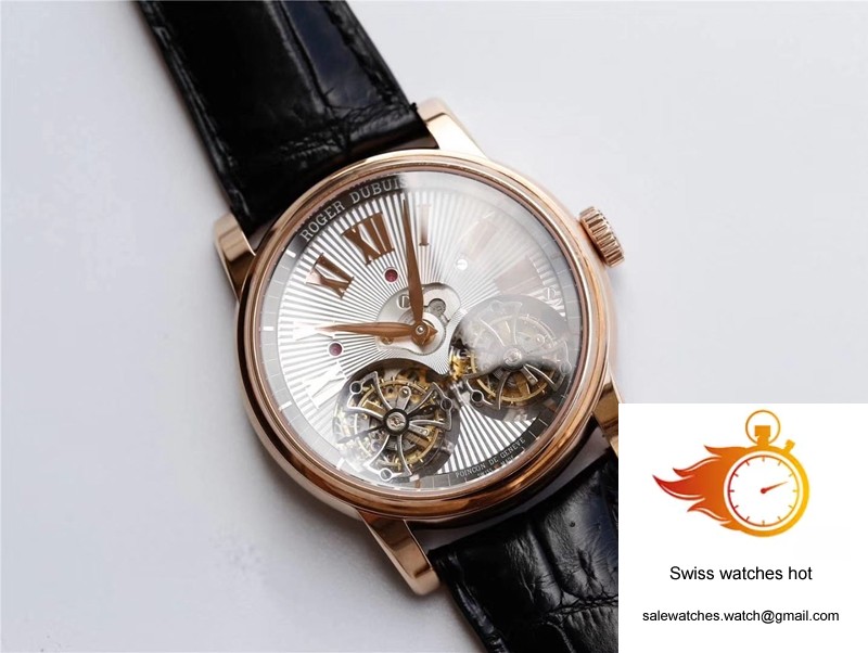 Roger Dubuis Hommage RDDBHO0562 Double Flying tourbillon JB Factory Silver Dial 2 Roger Dubuis Hommage RDDBHO0562 Double Flying tourbillon JB Factory Silver Dial 2