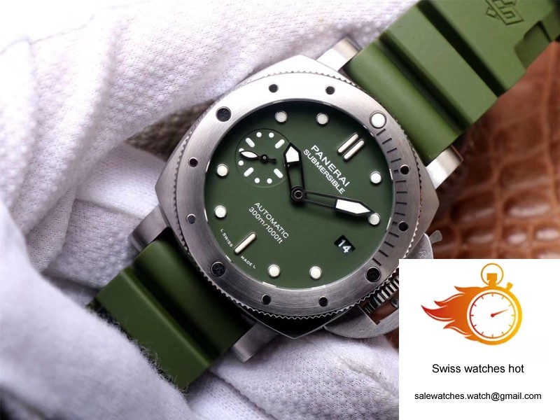 Panerai Submersible Verde Militare PAM1055 VS Factory Matte-Green Dial 2 Panerai Submersible Verde Militare PAM1055 VS Factory Matte-Green Dial 2
