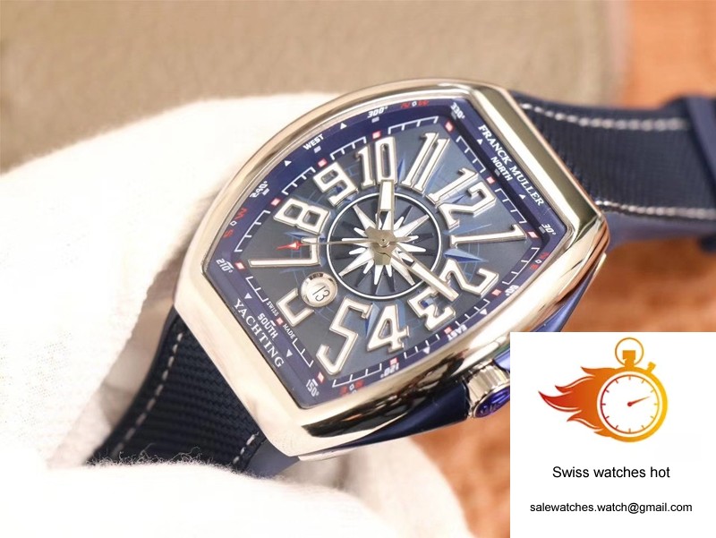 Franck Muller MEN'S Collection V45 SC DT AC BL Yachting ZF Factory Blue Dial 2 Franck Muller MEN'S Collection V45 SC DT AC BL Yachting ZF Factory Blue Dial 2