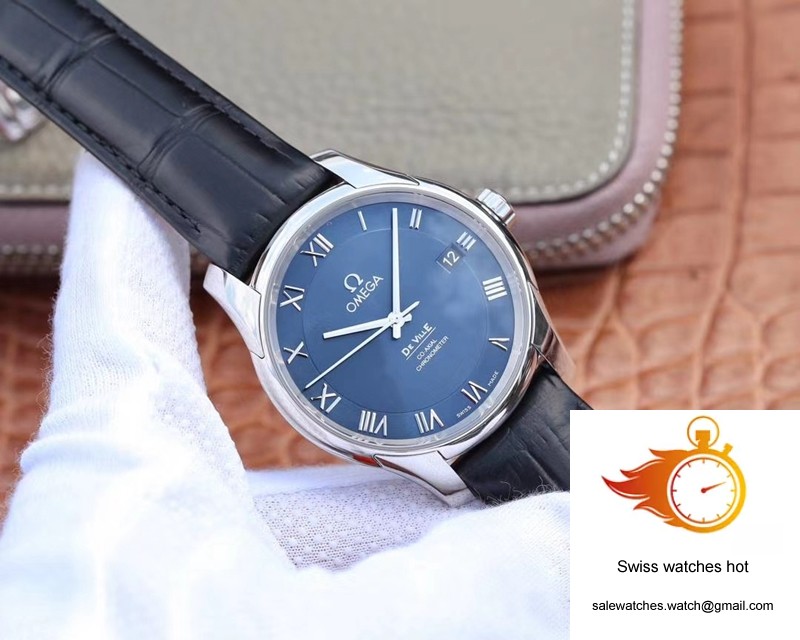Omega De Ville 431.13.41.21.03.001 VS Factory Blue Dial 2 Omega De Ville 431.13.41.21.03.001 VS Factory Blue Dial 2