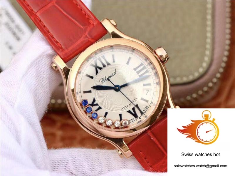 Chopard Happy Sport 36MM Automatic Rose Gold Diamonds YF Factory 274808-5001 Rad 2 Chopard Happy Sport 36MM Automatic Rose Gold Diamonds YF Factory 274808-5001 Rad 2