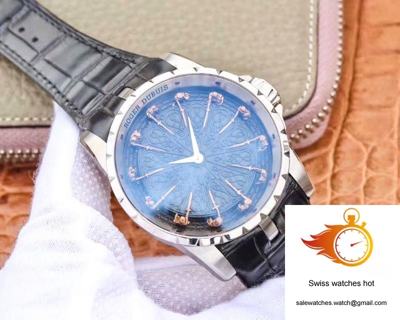 ZF Factory Roger Dubuis Excalibur Knights Of The Round Table II RDDBEX0511 Stainless Steel Black Dial M9015 2 ZF Factory Roger Dubuis Excalibur Knights Of The Round Table II RDDBEX0511 Stainless Steel Black Dial M9015 2