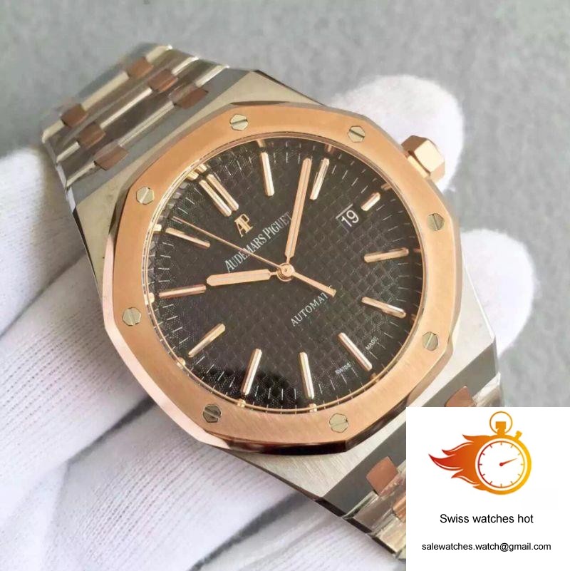 Audemars Piguet Royal Oak 15400 JF Factory Rose Gold Black Dial 2 Audemars Piguet Royal Oak 15400 JF Factory Rose Gold Black Dial 2