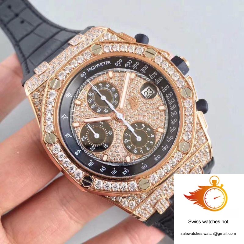 Audemars Piguet Royal Oak Offshore 26067OR.ZZ.D002CR.01 JF Factory V3 Diamond Dial 2 Audemars Piguet Royal Oak Offshore 26067OR.ZZ.D002CR.01 JF Factory V3 Diamond Dial 2