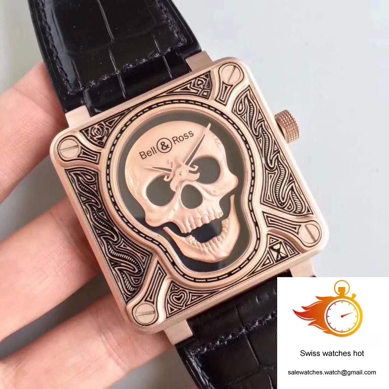 Bell & Ross BR 01 Skull Bronze Rose Gold and Black Dial 2 Bell & Ross BR 01 Skull Bronze Rose Gold and Black Dial 2