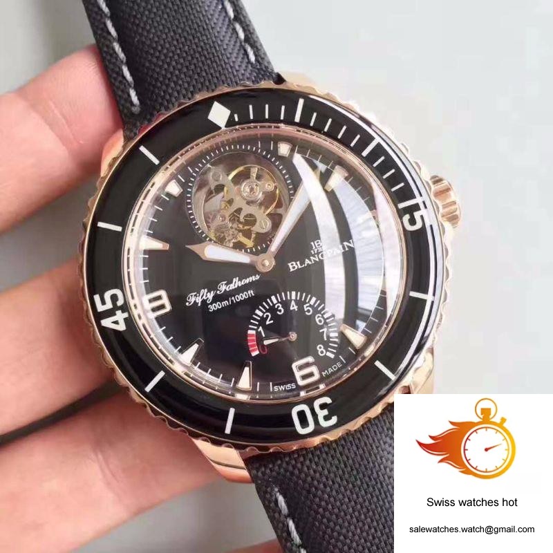 Blancpain Fifty Fathoms Tourbillon 5025-3630-52A Rose Gold Black Dial 2 Blancpain Fifty Fathoms Tourbillon 5025-3630-52A Rose Gold Black Dial 2