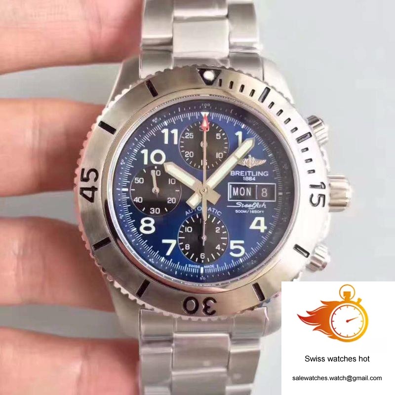 Breitling Superocean Chronograph Steelfish A13341C3/C893/227X/A20BASA.1 Blue Dial 2 Breitling Superocean Chronograph Steelfish A13341C3/C893/227X/A20BASA.1 Blue Dial 2