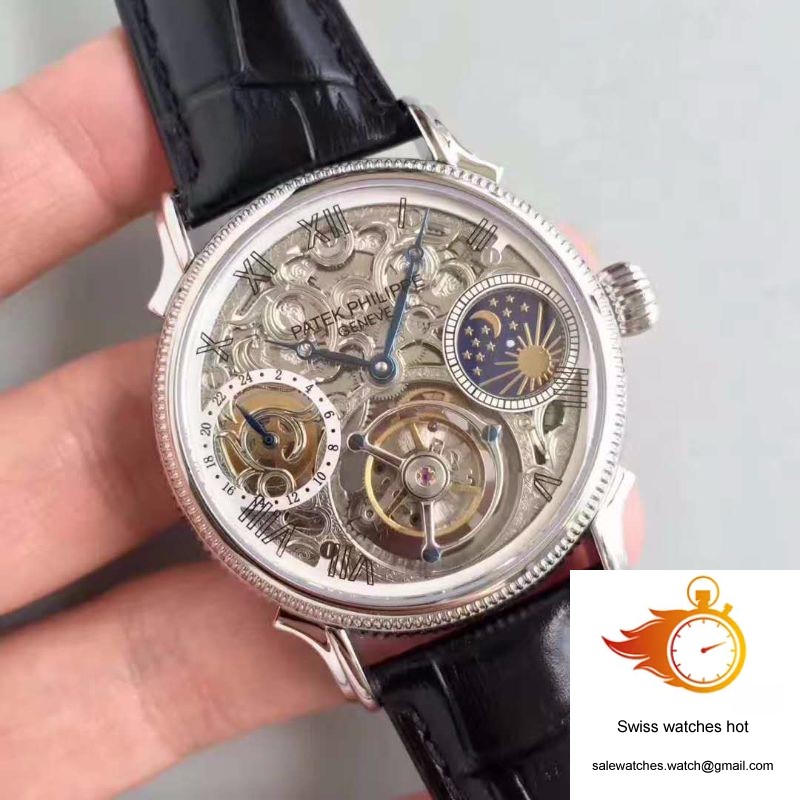 Patek Philippe Tourbillon Moonphase Silver Dial 2 Patek Philippe Tourbillon Moonphase Silver Dial 2