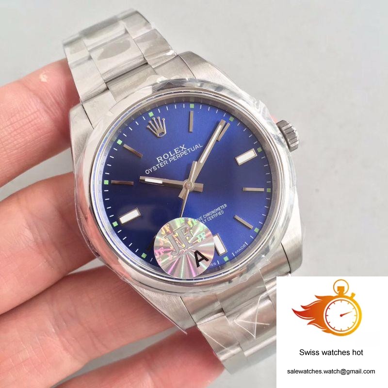 Rolex Oyster Perpetual 39 114300 JF Factory Blue Dial 2 Rolex Oyster Perpetual 39 114300 JF Factory Blue Dial 2