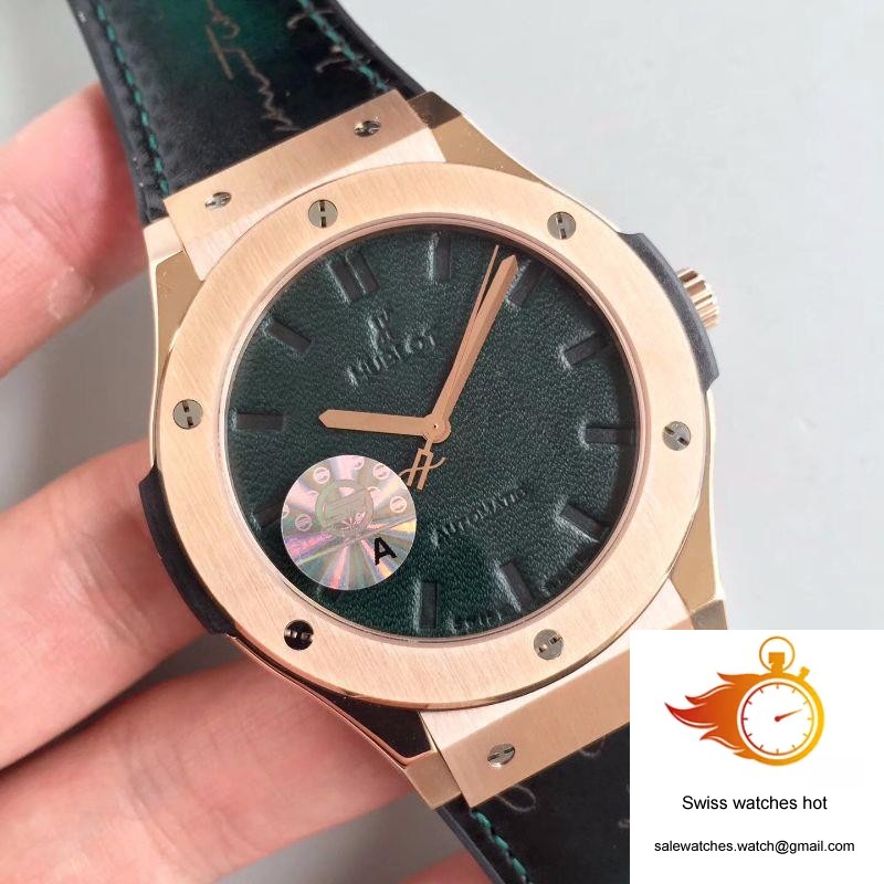 Hublot Classic Fusion Berluti Scritto 511.OX.0500.VR.BER16 JJ Factory V2 Green Dial 2 Hublot Classic Fusion Berluti Scritto 511.OX.0500.VR.BER16 JJ Factory V2 Green Dial 2