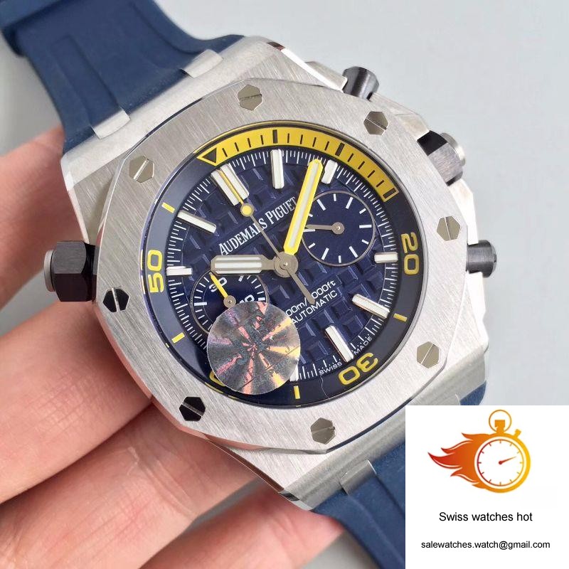 Audemars Piguet Royal Oak Offshore Diver Chronograph 26703ST.OO.A027CA.01 JF Factory Blue Dial 2 Audemars Piguet Royal Oak Offshore Diver Chronograph 26703ST.OO.A027CA.01 JF Factory Blue Dial 2