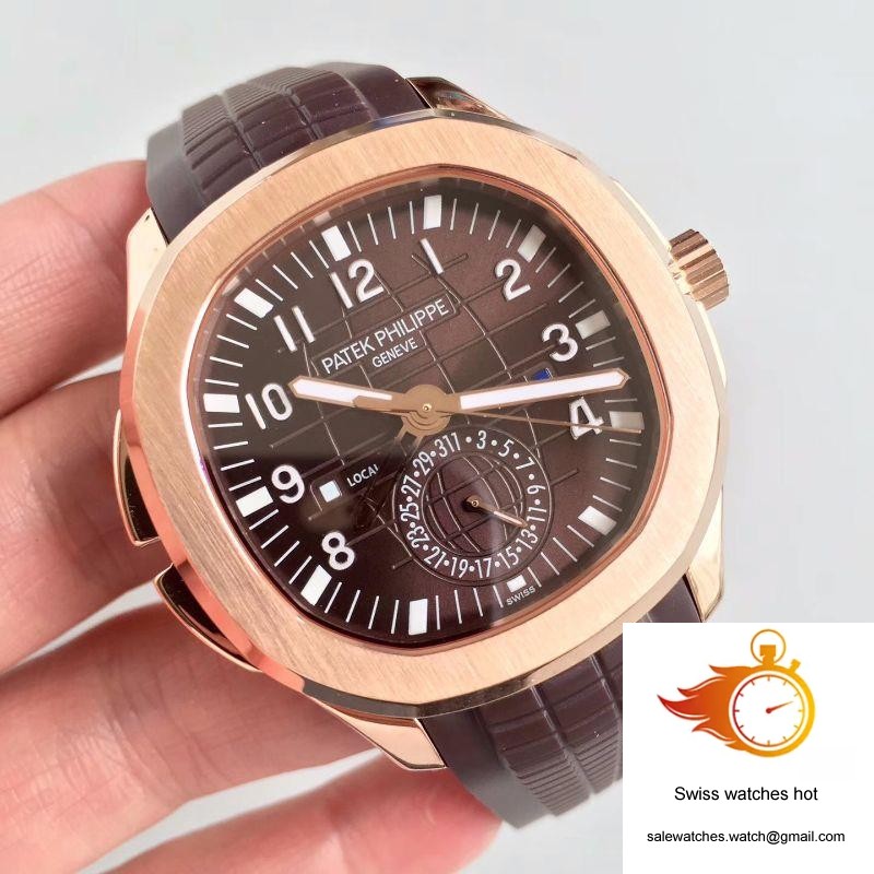 Patek Philippe Aquanaut Travel Time 5164R-001 Rose Gold Chocolate Dial 2 Patek Philippe Aquanaut Travel Time 5164R-001 Rose Gold Chocolate Dial 2