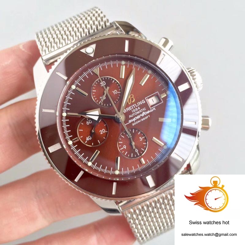 Breitling Superocean Heritage II Chronograph 46 A1331233/Q616/152A GF Factory Chocolate Dial 2 Breitling Superocean Heritage II Chronograph 46 A1331233/Q616/152A GF Factory Chocolate Dial 2