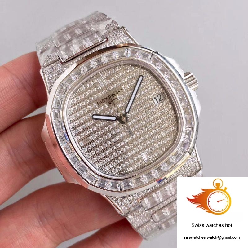 Patek Philippe Nautilus Jumbo 5719/1G-001 Diamonds Dial 2 Patek Philippe Nautilus Jumbo 5719/1G-001 Diamonds Dial 2