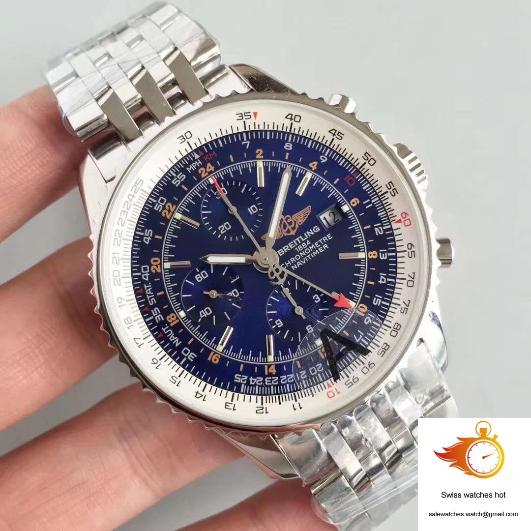 Breitling Navitimer Montbrillant Datora A21330 JF Factory Blue Dial 2 Breitling Navitimer Montbrillant Datora A21330 JF Factory Blue Dial 2