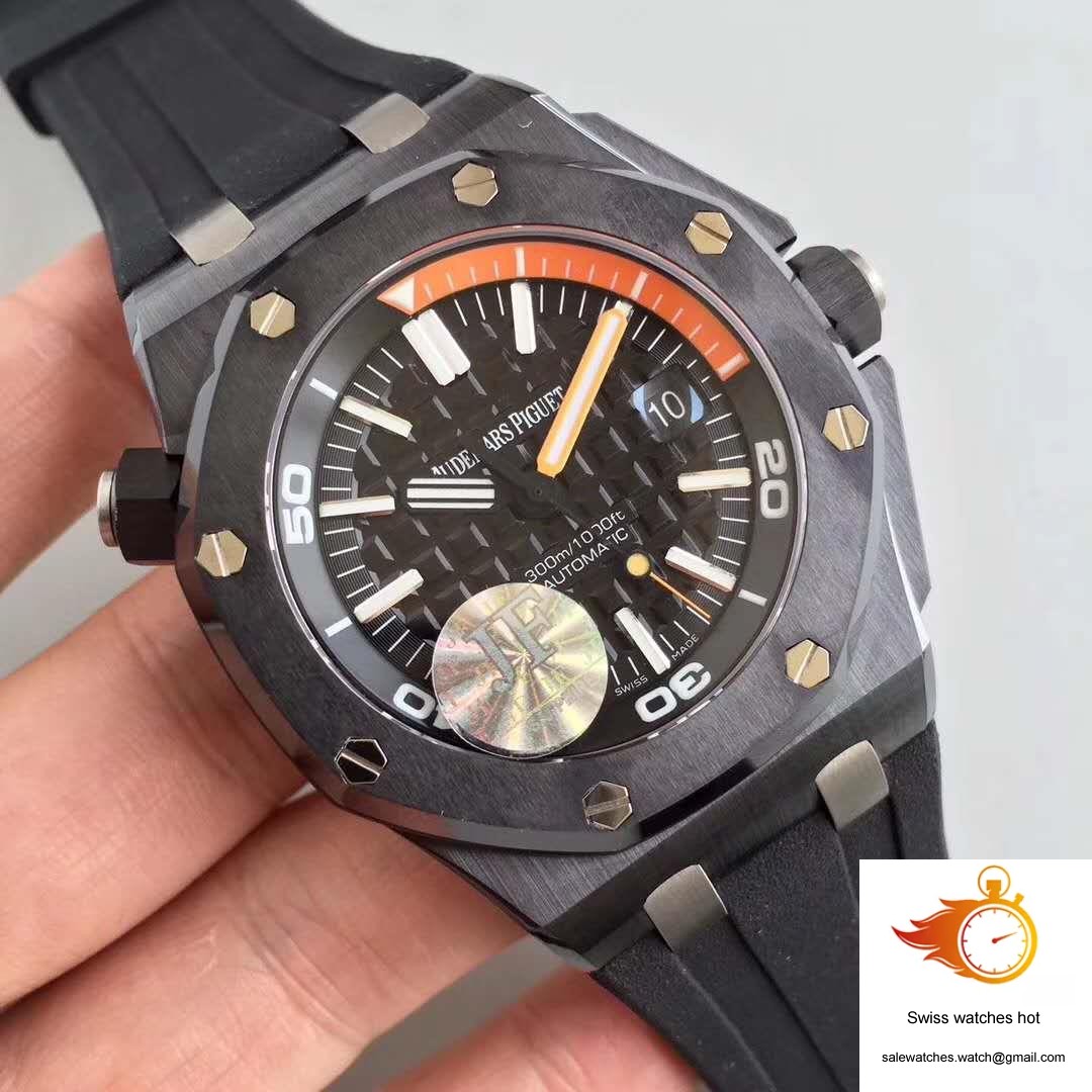 Audemars Piguet Royal Oak Offshore Diver 15707CE.OO.A002CA.01 JF Factory V5 Black Dial 2 Audemars Piguet Royal Oak Offshore Diver 15707CE.OO.A002CA.01 JF Factory V5 Black Dial 2